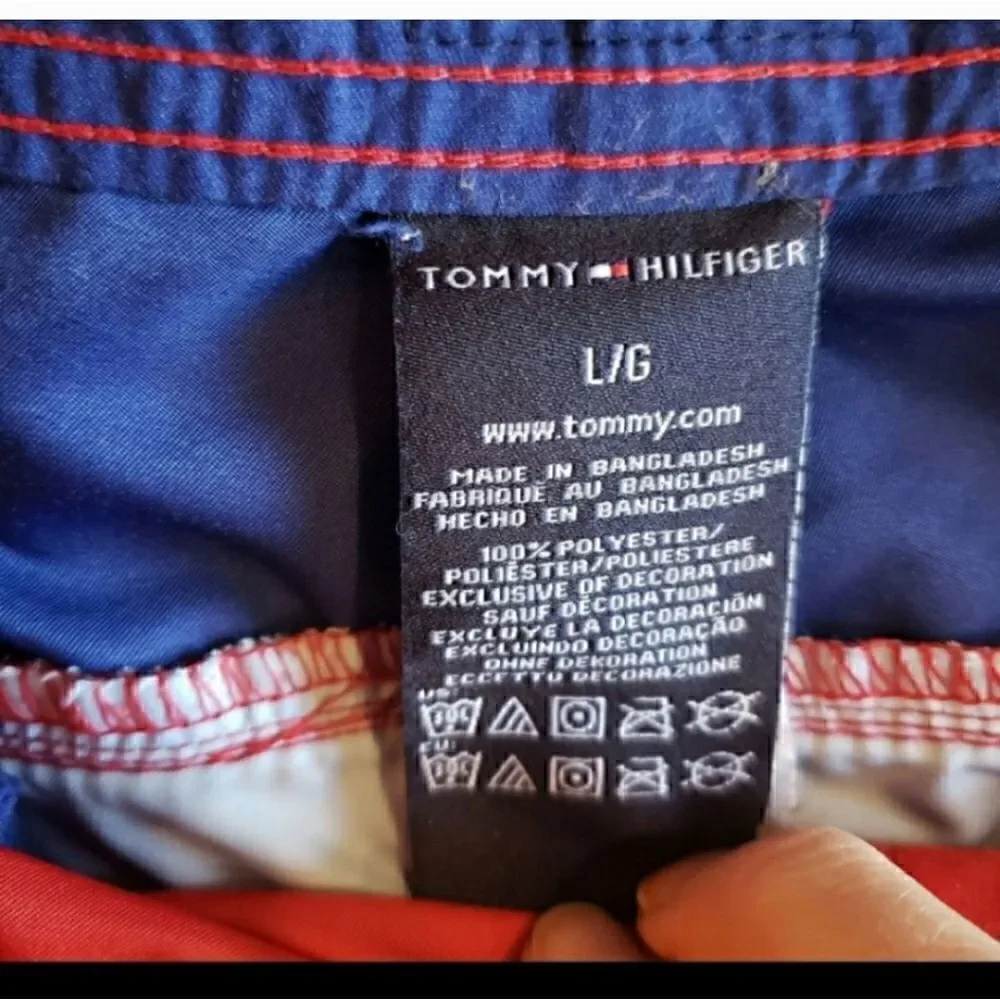 TOMMY HILFIGER Classic Swim Trunks Board Shorts Large